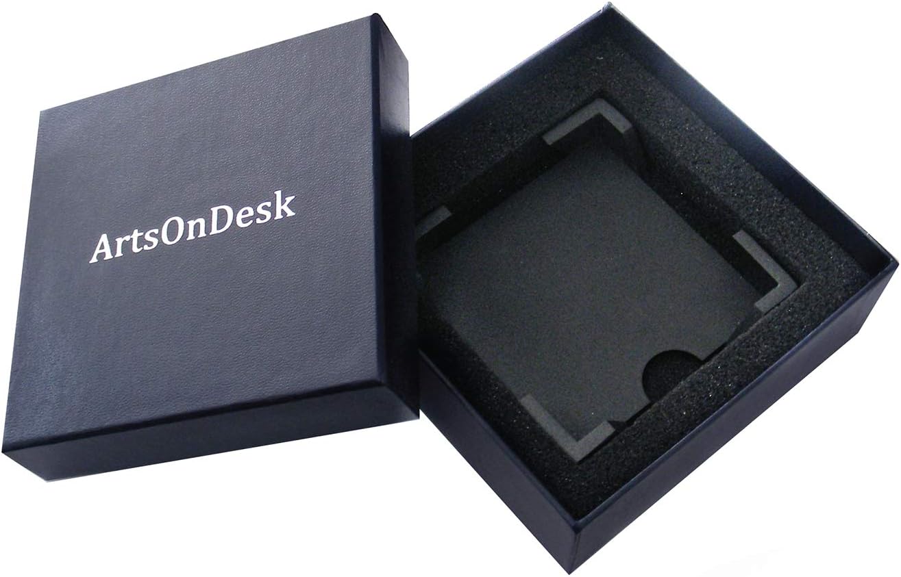 ArtsOnDesk Modern Art Note Holder/Dispenser Bk309 Steel Black Desktop Office Supply Note Pad Desk Accessory Organizer Memo Dispenser Holiday Christmas Self-Stick Note : Office Products