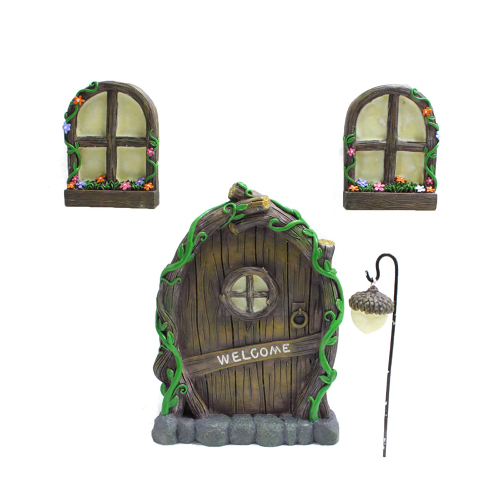 MUAMAX fée Porte de Jardin Porte Miniature pour fée Porte de Jardin pour Arbres Accessoires