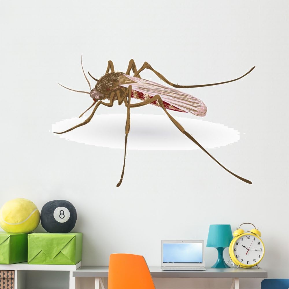 Mosquito Wall Decal Wallmonkeys Peel and Stick Graphic (60 in W x 46 in H) WM113215