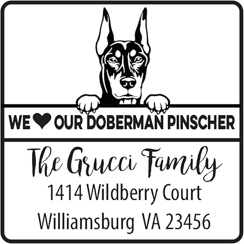 Vista 75 de Infusion Sello de goma cuadrado personalizado para raza de perro (Labrador Retriever)