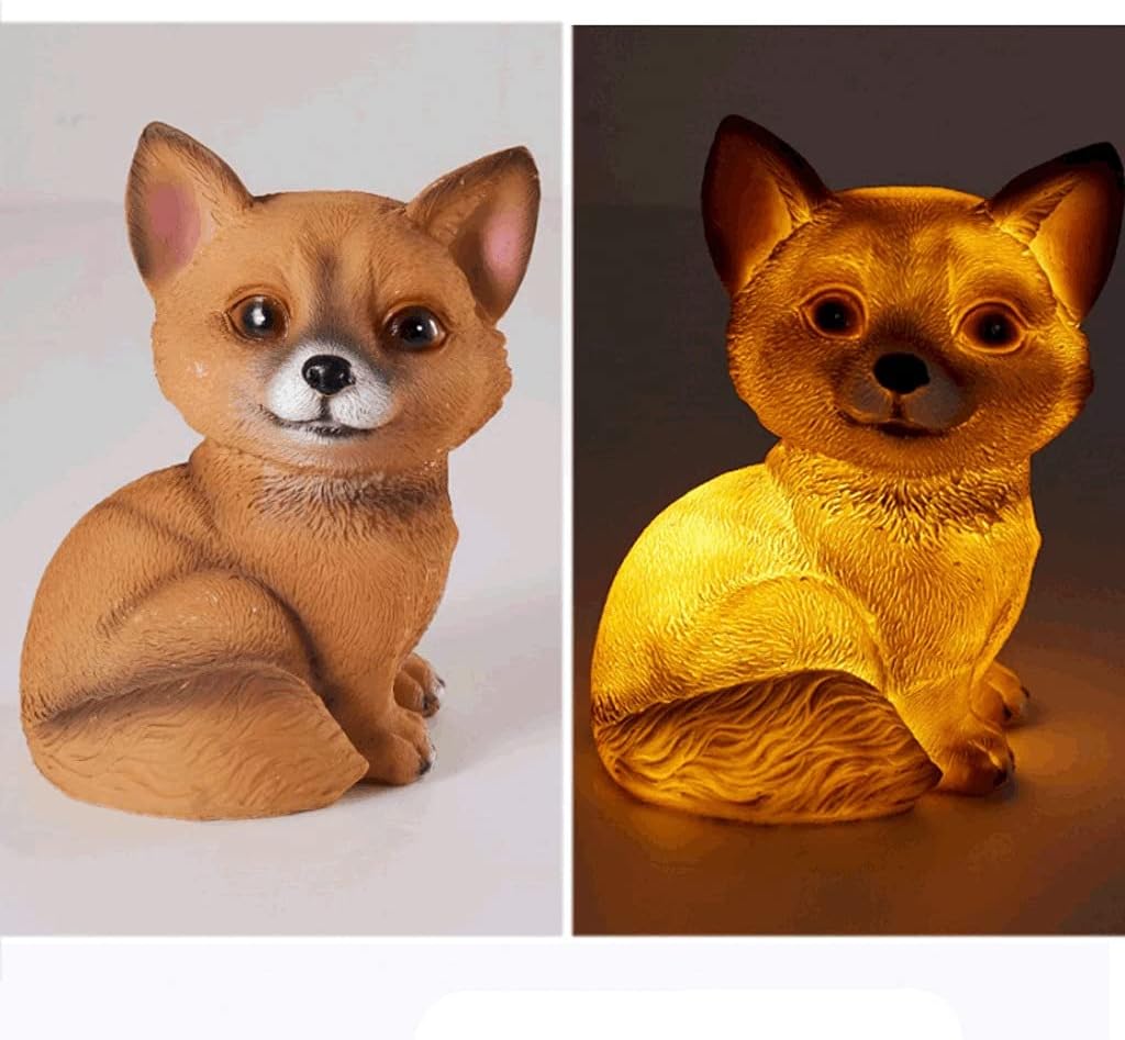 Fancy Outdoor Solar Garden Garden Cute Animal Light Led Household Lawn Light Balcony Light Garden Light Resin Furnishings Light (Color : Style b) (Style a) image 4