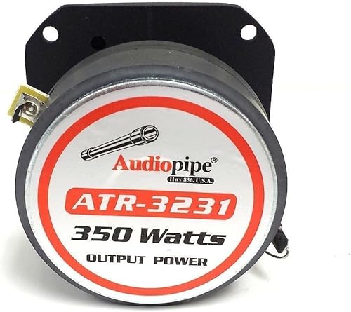 Miniatura 4 de Audiopipe 1 par de tweeters de 350 vatios de 1 pulgada de cromo súper titanio resistente para coche