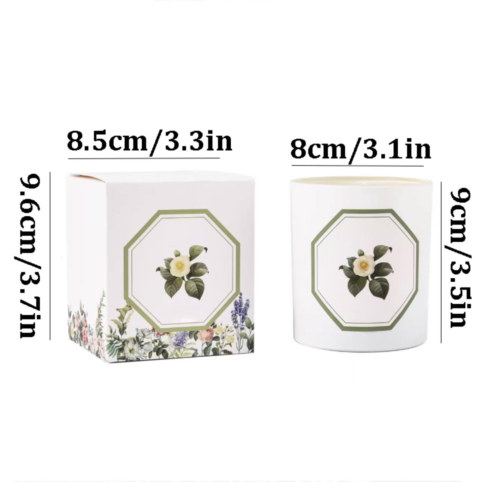 Velas de cera de soja, velas cilíndricas modernas, velas perfumadas reutilizables for relajación y Spa de vacaciones en casa(Cedar)