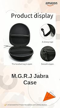 M.G.R.J® Portable Carrying Case Cover for Jabra Evolve 20 MS, UC