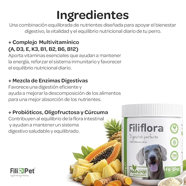 Foto 8 de 8 de Filipet, Filiflora, probiótico para Perros