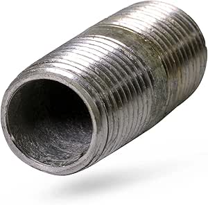 SUPPLY GIANT OQHM2510 Close Galvanized Steel Nipple Pipe