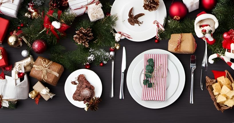 Plain Striped Cotton Linen Blended Dinner Cloth Napkins - Set of 12 (40 x 30 cm) - for Events & Home Use (Red) - Image 6