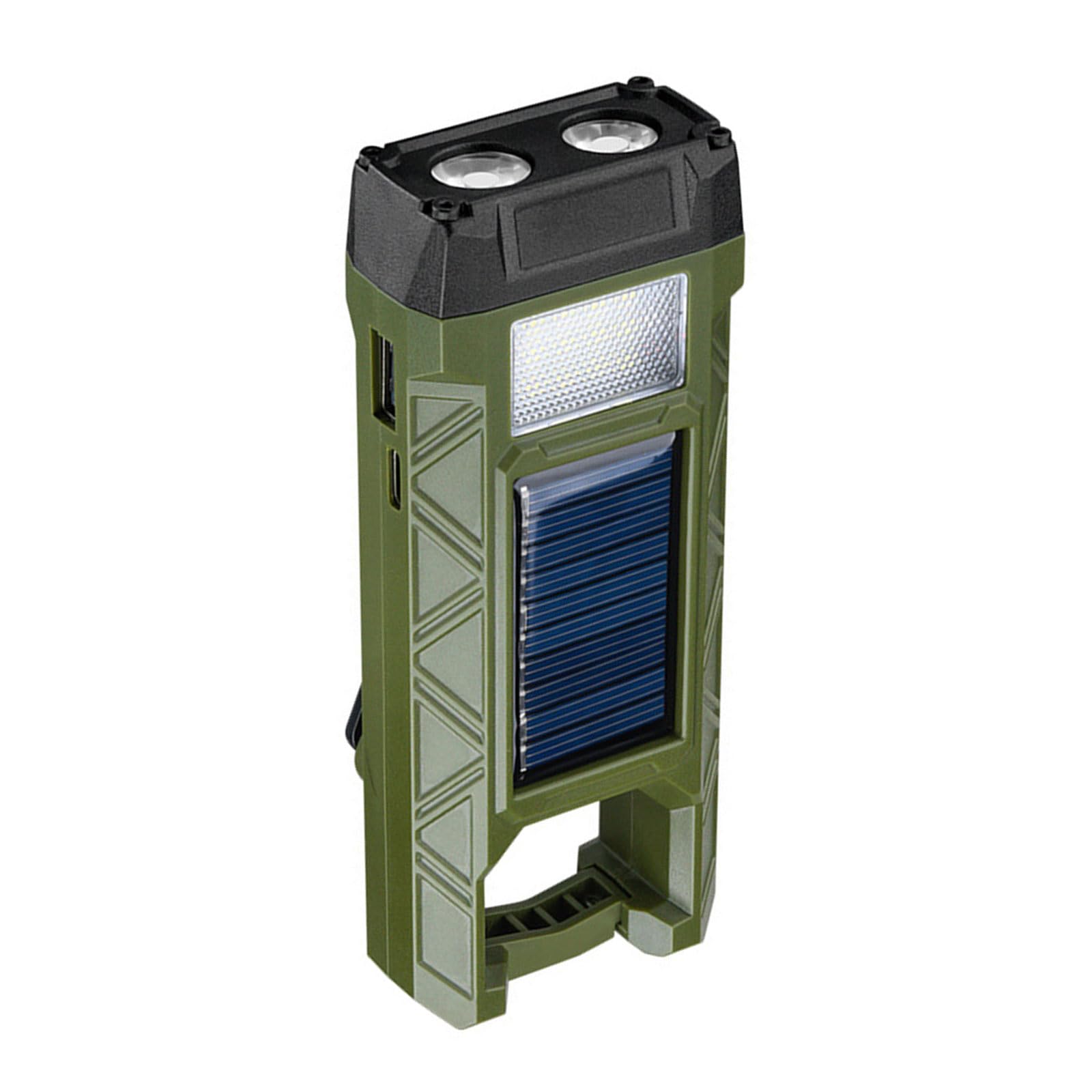 Limtula Multicolor Brightness Led Emergencies Light With 3 Power Sources Solar Hand Crank Usb Easy To Carry Ideal For Campers & Hikers Solar Hand Handle Usb Crisis Light