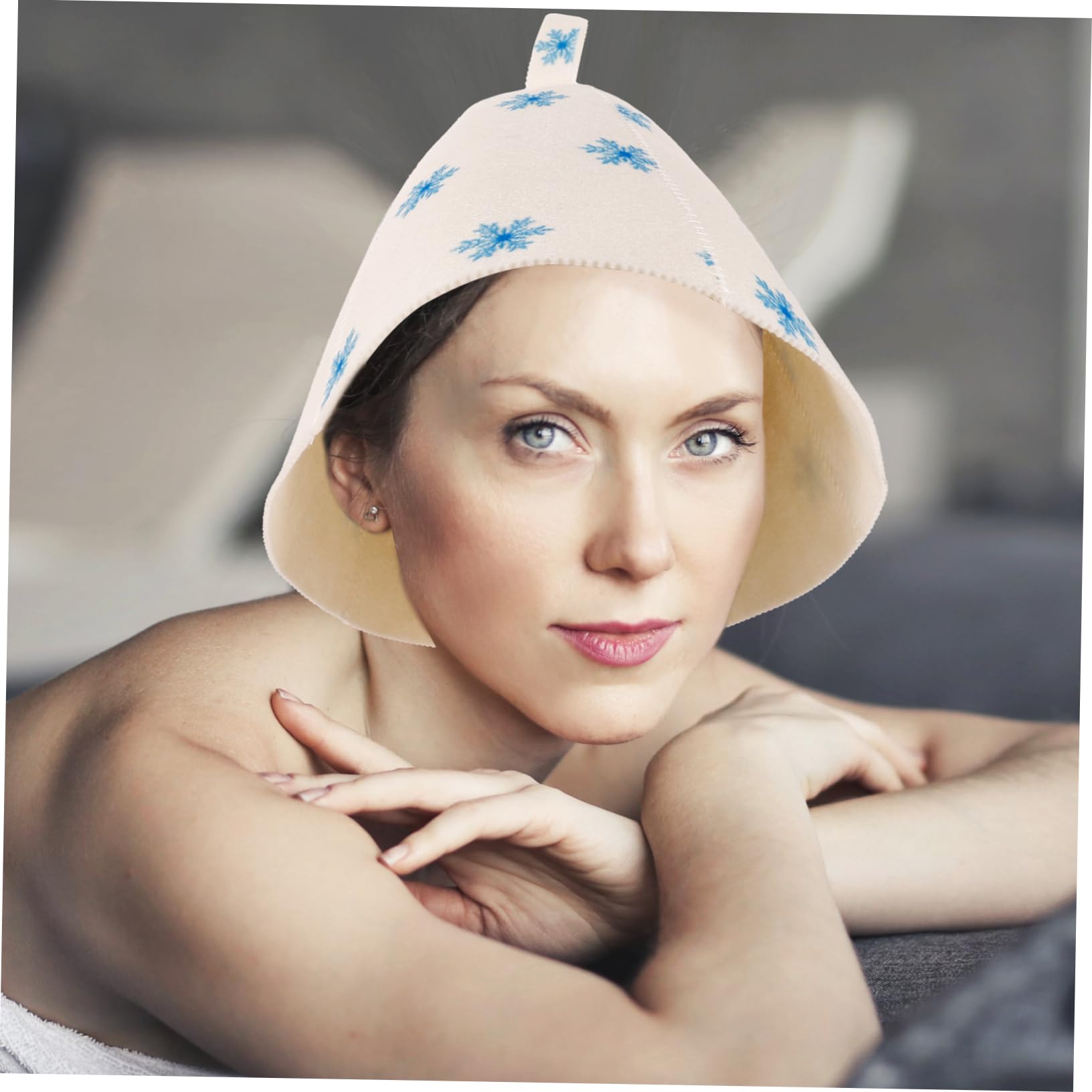 Healeved 15piezas Gorro De Sauna De Fieltro y Absorbente Accesorios De Baño Transpirables para Ducha y Sauna Diseño Cómodo para Mujeres Fabricado Materiales De Fieltro Estable