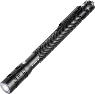 LED Rechargeable Pen Flashlight, Pocket-Sized Penlight with Super Bright CREE LED, Adjustable Focus, IPX5 Water-Resistant, NiMH Battery Included, 2 Modes (High/Low)