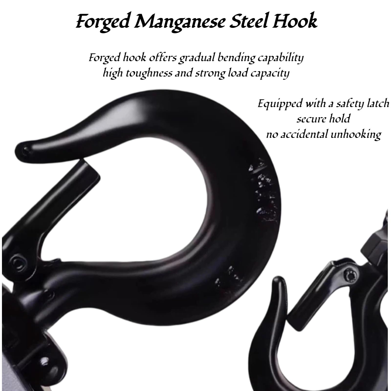Mini-Hebelzug 0,5T – Tragbarer Kettenzieher for Heben und Spannen | Leicht, kompakt und einfach zu bedienen – ideal for enge Räume(Black,3m)