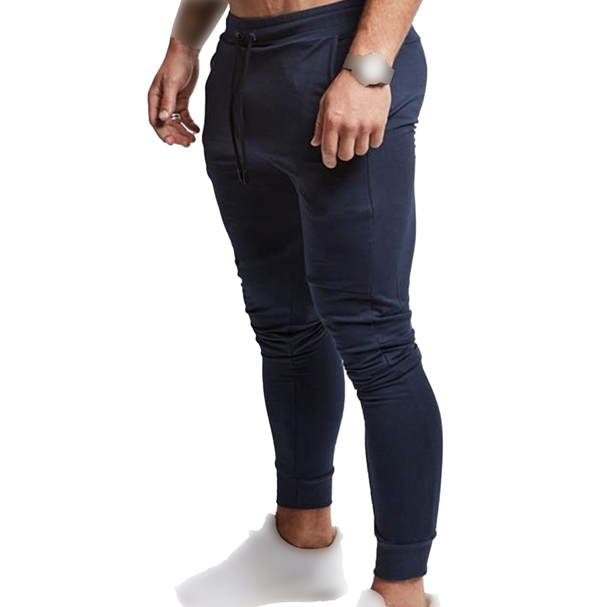 Pantalon en coton extensible avec cordon de serrage pour bouger libre - 8