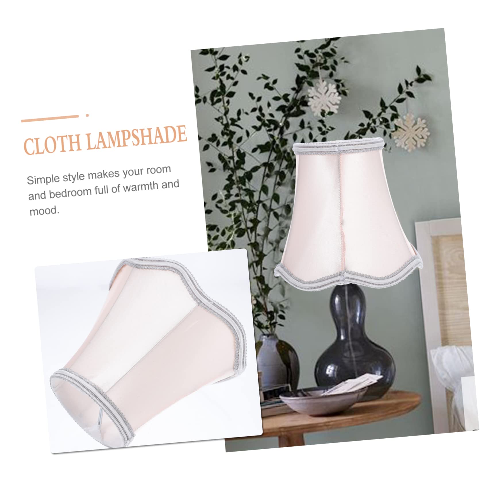 Levemolo Home Lampshade Fabric Ceiling Light Shade Pink Accent Simple Style Light Cover Decorative Diffuse Lighting