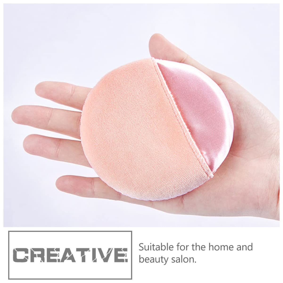 FRCOLOR 60pezzi Spugnetta Fondotinta Morbida e Lavabile Per Applicazione Make up Puff Per Polvere Con Sensazione Delicata e Skin-friendly Per Donne