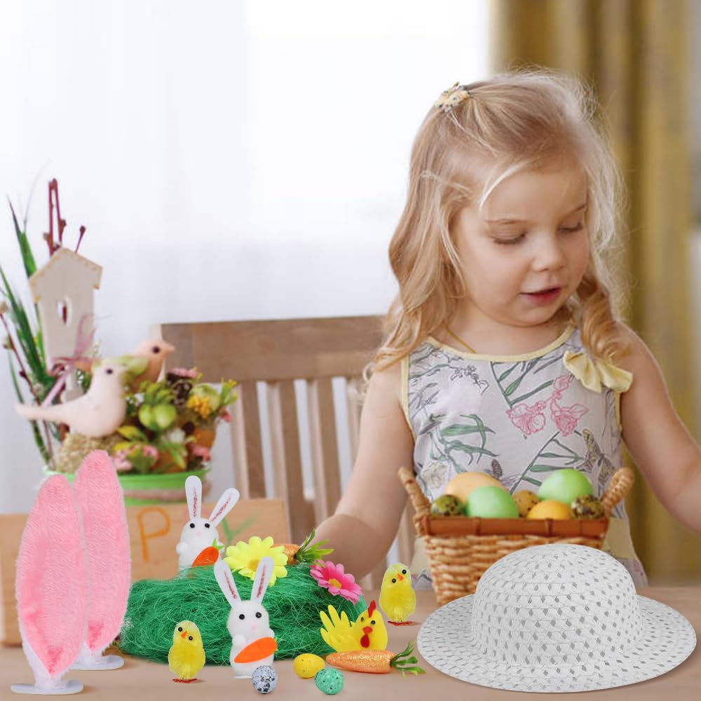 Bunny Ears Easter Bonnet Hat Kit Girls Easter Bonnet Easter Bonnet