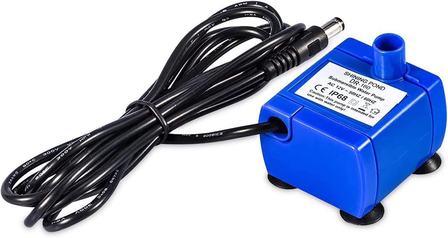 Estink Silent Pet, 12V Submersible Electric for Pet Fountains, Ultra Low Noise AC Pump with 5.9ft Cable, Low Power Consumption, Compatible with Fountains