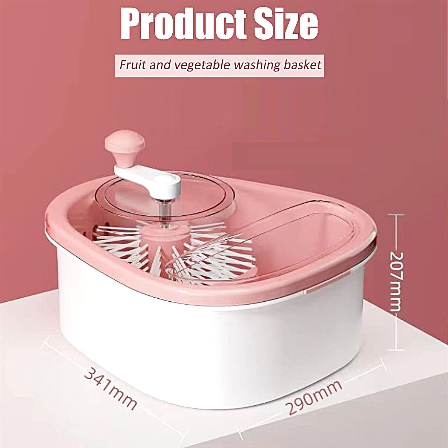 Fruit and Vegetable Washing Basket,Fruit Cleaning Device,Fruit and Vegetable Washing Machine,Portable Food Cleaning Tool,Fruits and Vegetable,Pink