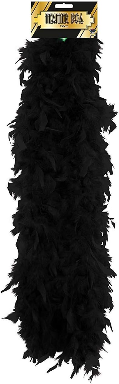 Accessories - Black Glamorous Feather Boa. This Accessory Is The Perfect Addition To Any Ladies Fancy Dress Costume. The Boa Is 1.5M In Length