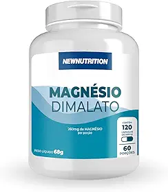 Magnésio Dimalato - 120 Cápsulas - NewNutrition, Newnutrition