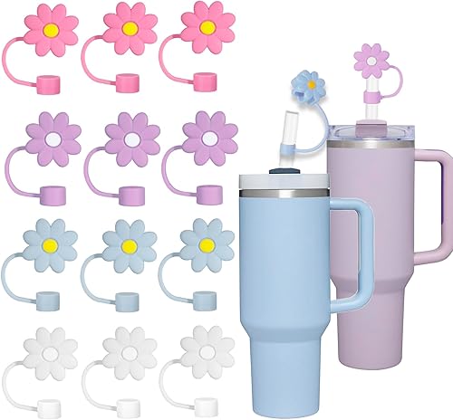 Greant 12 fundas de popote compatibles con vaso Hydro Flask de 32 onzas y 40 onzas, 0.394 in, compatible con tapa de popote a presión Hydro Flask,