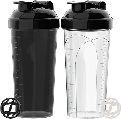 Miniatura 10 de 2 botellas agitadoras para mezclas de proteínas, botella mezcladora de proteínas, para batidos de proteínas súper cremosos de fitness, tazas