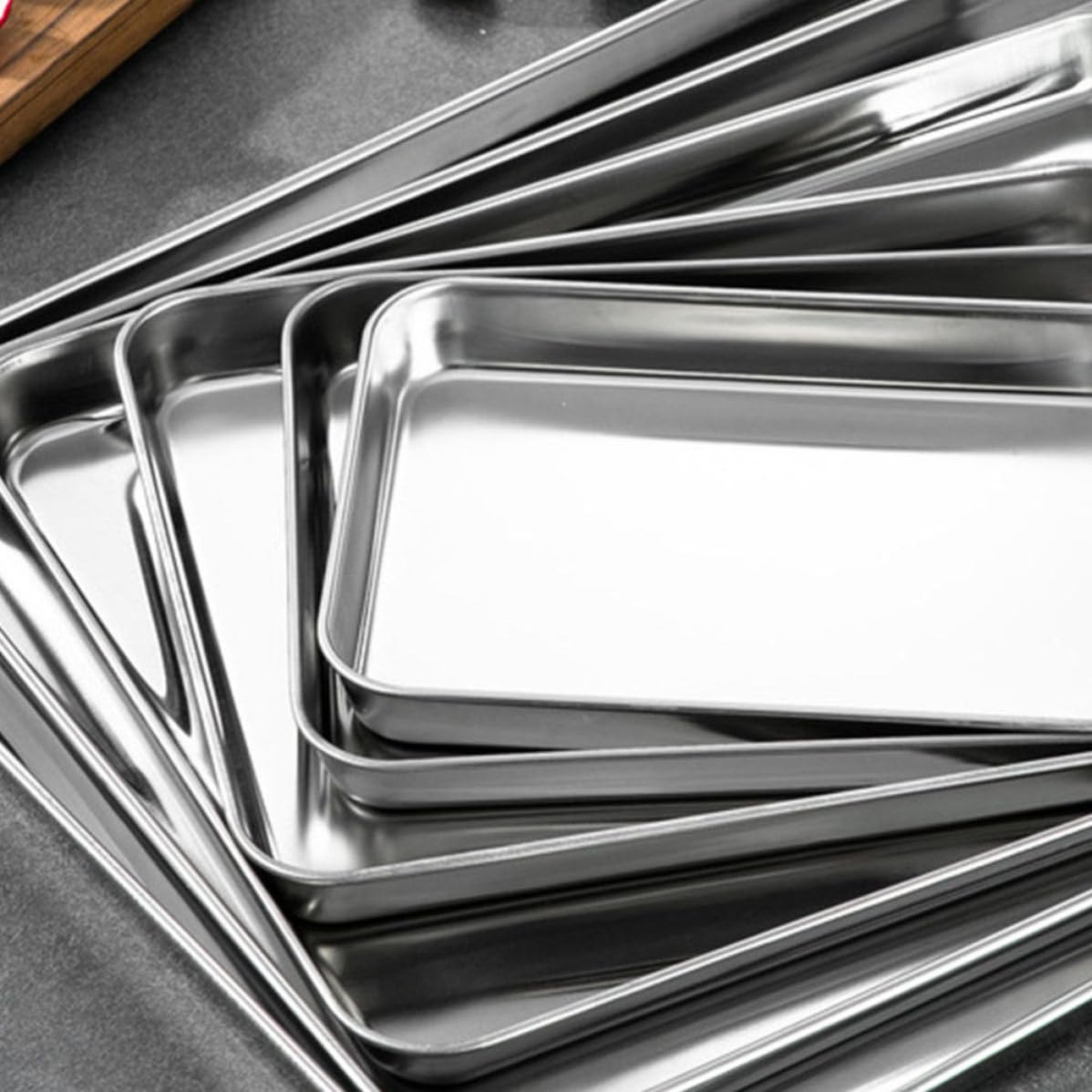 Abaodam Juego de Rejilla para Enfriar Pasteles y Alimentos de Acero Inoxidable con Bandeja Multifuncional para Hornear y Parrilla para Asar en Cocina