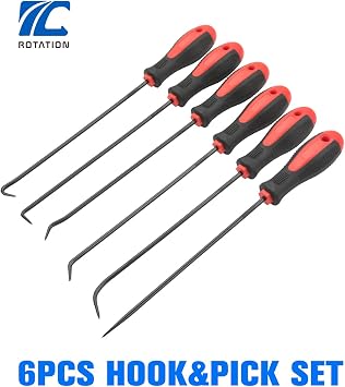 ROTATION 6pc Extra Long Precision Hook and Pick Set