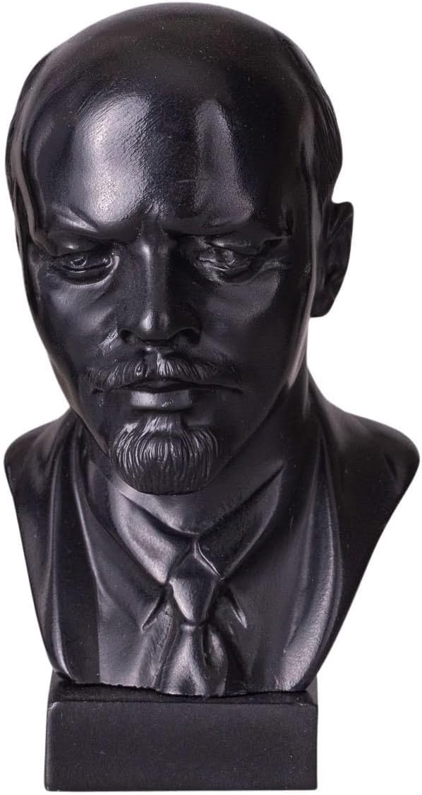 Soviet Russian USSR Leader Vladimir Lenin Stone Bust Statue Sculpture 13 cm