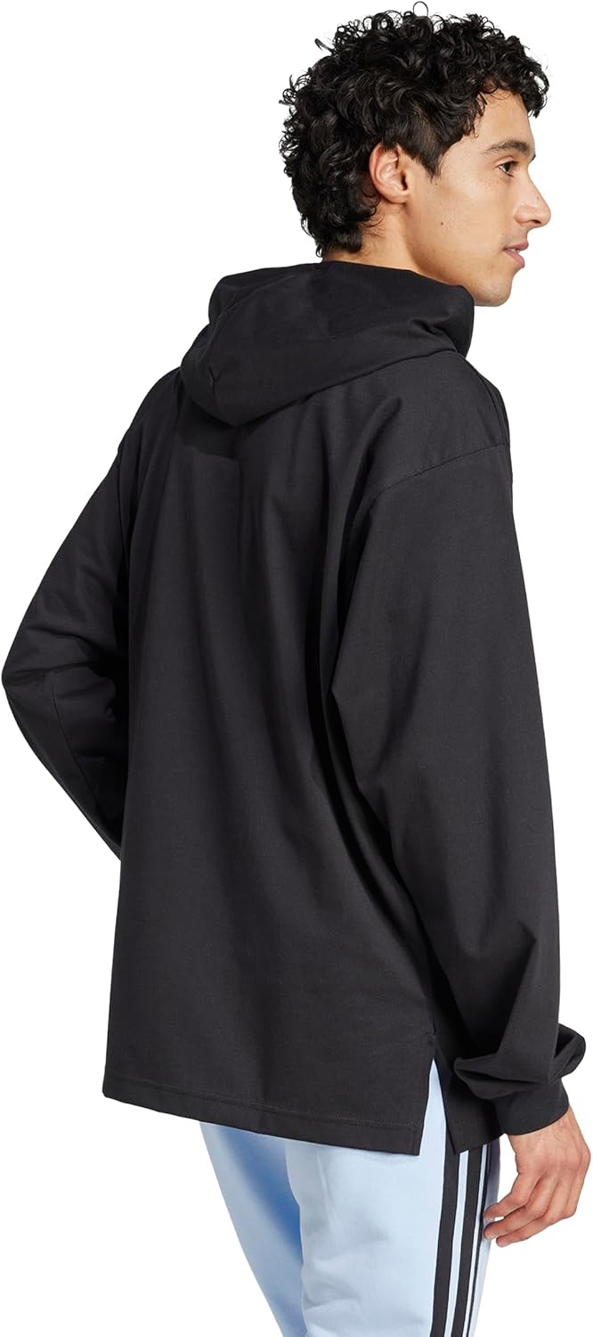 adidas mens Essentials Big Logo Single Jersey Hoodie - Image 3
