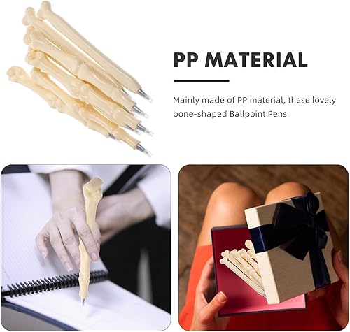 Miniatura 3 de MAGICLULU Bolígrafos para fiestas, 8 unidades, bolígrafos azules, pluma estilográfica, premio de hueso, bolígrafos creativos para estudiantes