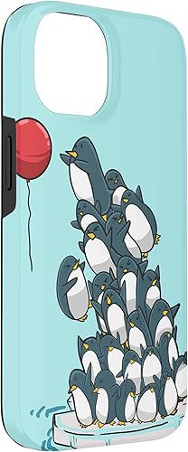 Miniatura 6 de iPhone 12 mini pingüinos globo divertido pájaro agua animal niña regalo caso