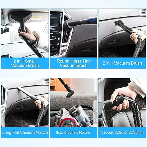 Miniatura 6 de Kit universal de 10 piezas de accesorios para aspiradora de 1 14 pulgadas, ideal para accesorios de aspiradora de tienda, juego completo de
