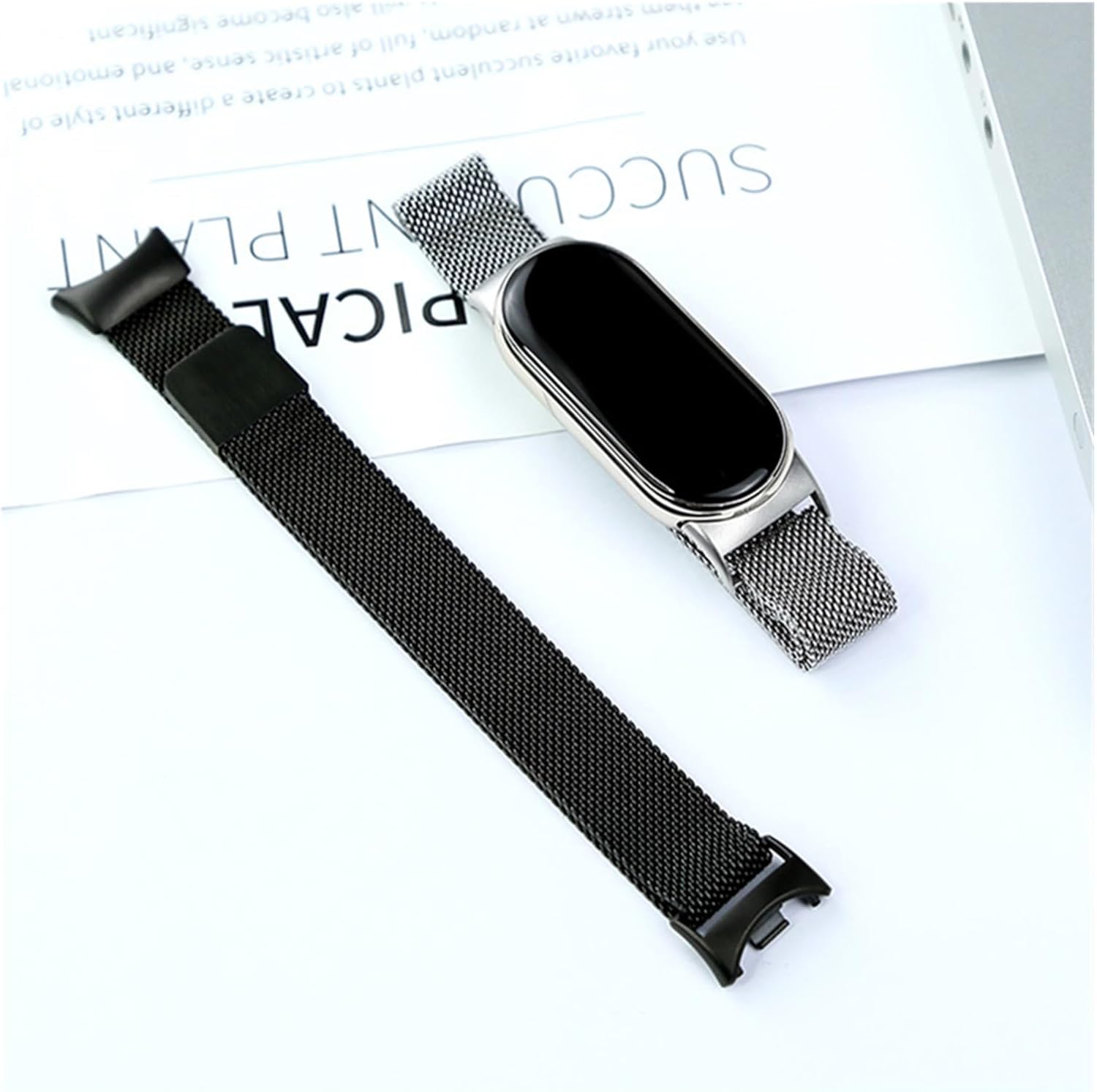Milanese Loop Strap For Xiaomi Mi Band 8 NFC stainless steel Quick Release belt Correa Miband8 Bracelet Mi band 8 Accessories Watchbands
