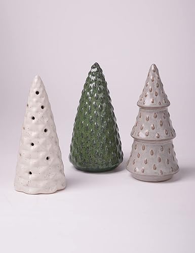 Miniatura 7 de HAUCOZE Estatuilla de Navidad, decoración de árbol, escultura moderna, regalos para el hogar, centro de mesa, manualidades, artes de cerámica, 5.9