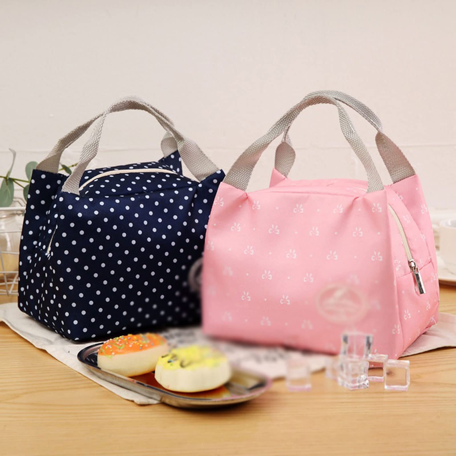 Contenedor térmico para Alimentos, Bolsa de Almuerzo con Aislamiento, Estuche de Transporte para Picnic frío, lonchera portátil térmica, Bolsa Bento, contenedor para almu