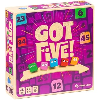 Blue Orange - Got Five - Board Game - Logic and Deduction - Tiles - Ideal for Friends or Family - From 8 Years