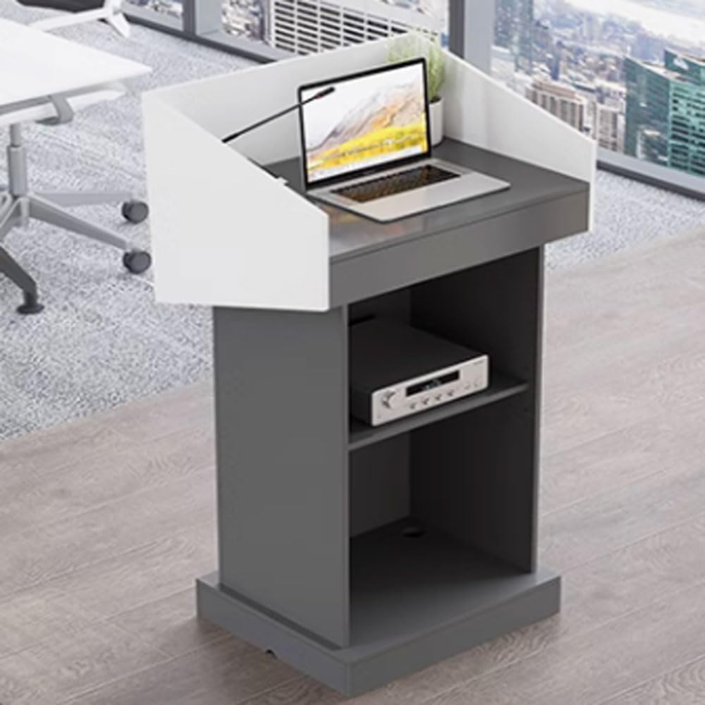 Moderno legno podio StanConference Leggio con Aperto Sto Recept Desk per Hote& Eventi Professal Sp Podium per Presentats
