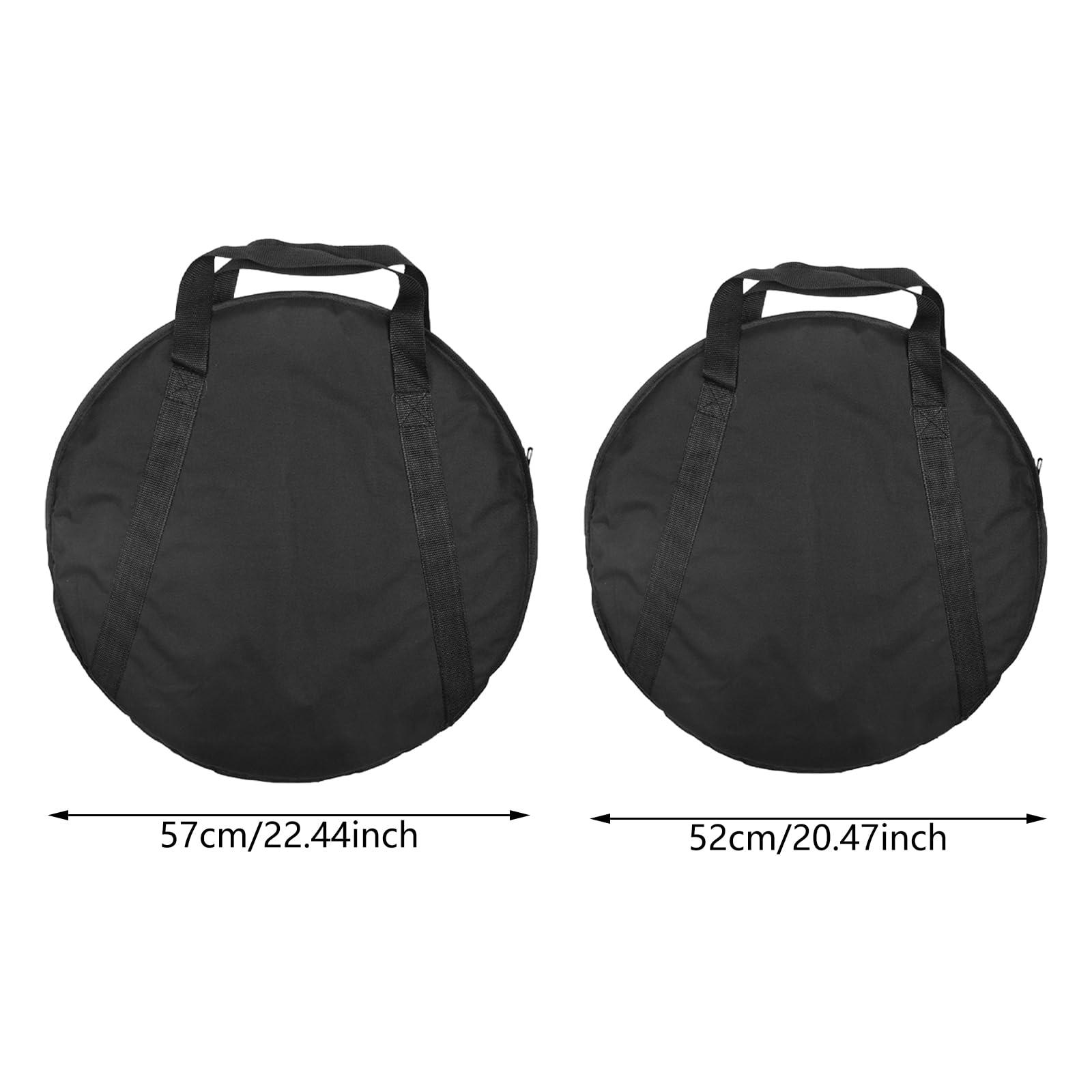 Bolsa para platillos y baquetas, bolsa de transporte impermeable, bolsa de almacenamiento acolchada para platillos de viaje con asa de transporte