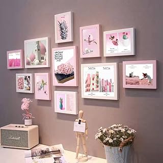 11枚フォトフレーム コラージュフレーム マルチフォト額縁 装飾的な寮の寝室のリビングルーム付き ウォールギャラリーキット