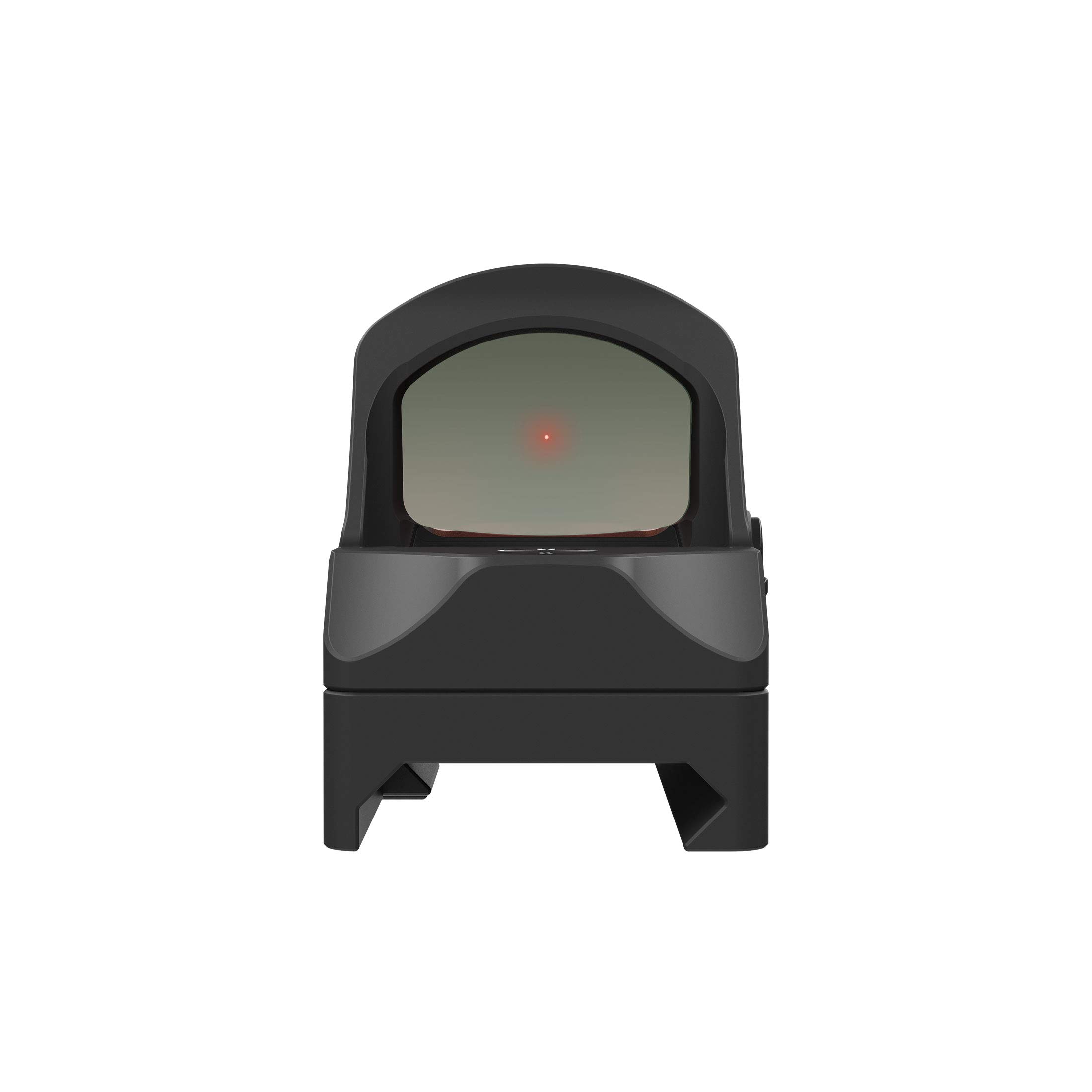 Holosun HS407C-X2 Offenes Reflex Rotpunktvisier + 2MOA Punkt Absehen, Picatinny Mount, Solarzelle, Schwarz, Jagd, Sportschießen Softair, Tactical Mini - 70152388