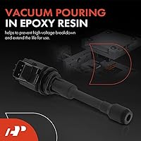 Vista 3 de A-Premium Paquetes de bobinas de encendido de motor compatibles con Nissan Altima Rogue Sentra Tiida Versa X-Trail FX50 M56