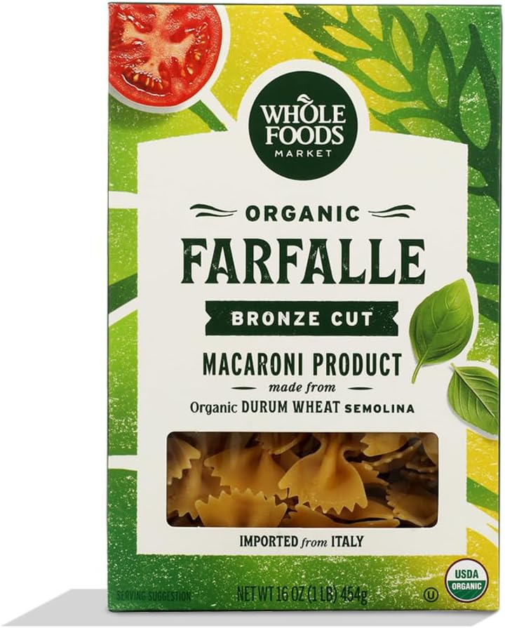 Whole Foods Market, Organic Farfalle, 16 Ounce