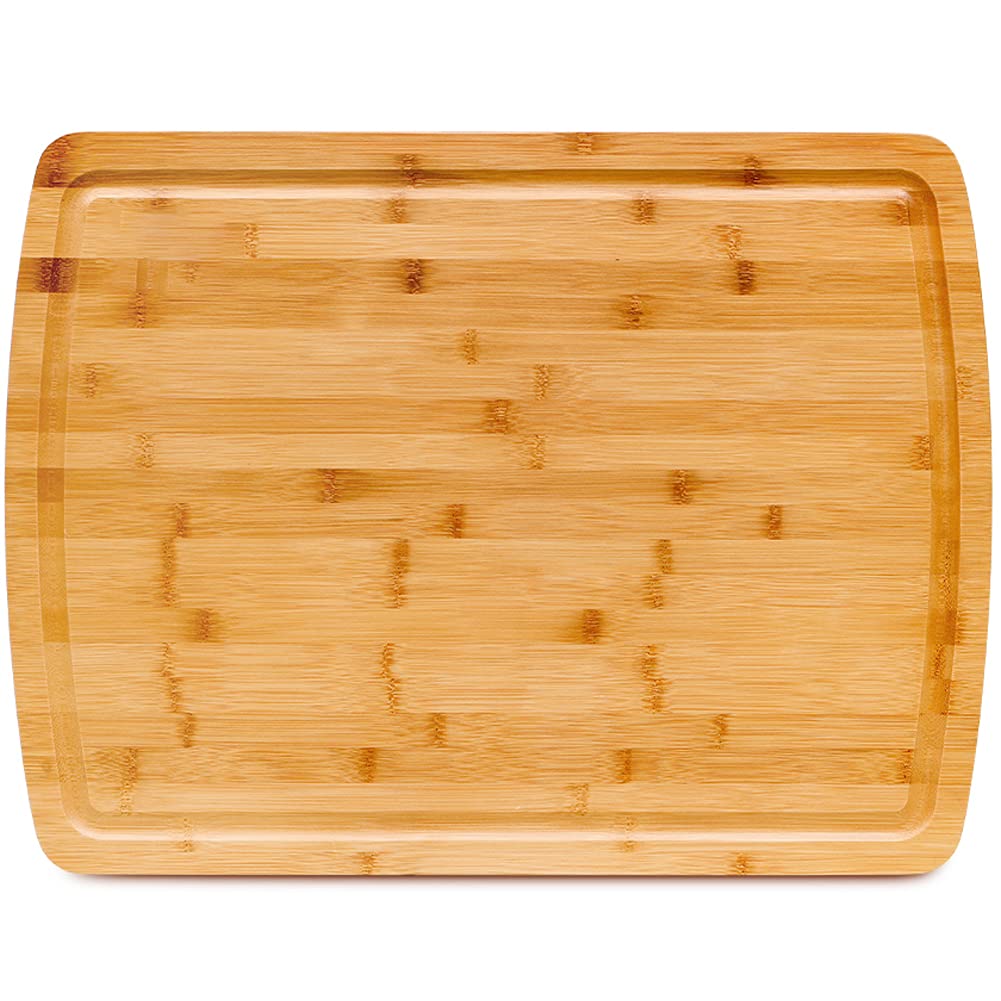 Photo 1 of 30 x 20 Inch XXXL Extra Large Bamboo Cutting Board for Kitchen- Wooden Chopping Carving Board for Turkey, Meat, Vegetables, BBQ - LARGEST Wood Butcher Block Boards with Juice Groove XX-Large