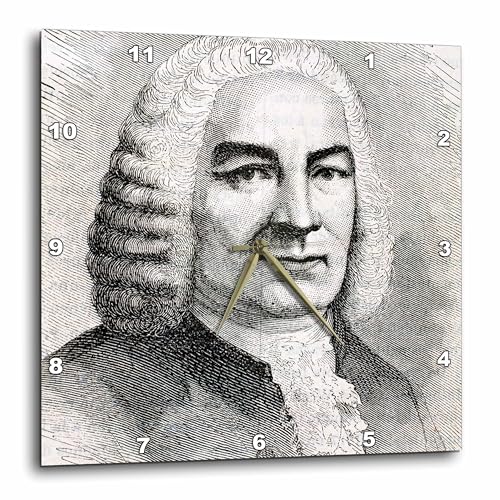 3 d Rose DPP 83019 2 Engraving of Bach, German Composer, Historical Art HI 12 PRI 0216 Prism Wall