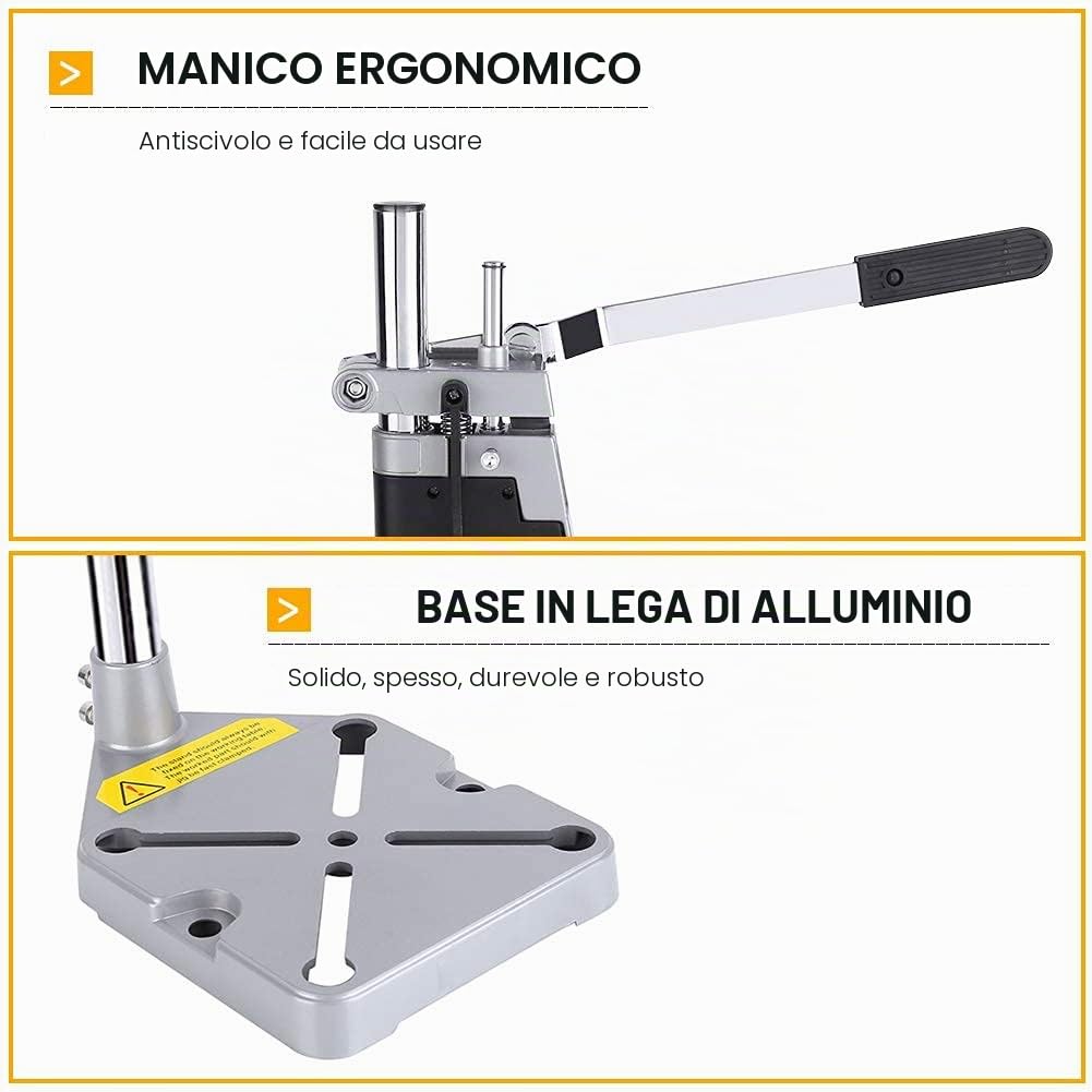 Supporto Trapano a Colonna Supporto Regolabile per Trapano a Colonna da Banco per Riparazioni Porta Tavolo da Lavoro Morsetto per Attrezzi di Rriparazione Banco da Lavoro per Tavolo