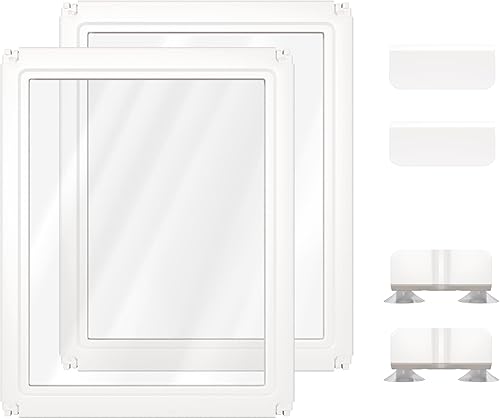 Miniatura 8 de FXW AuraSpace - Cerca para perros de acrílico para interiores para cachorros y perros pequeños, 24 pulgadas, 8 paneles, blanco