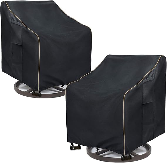 LSongSKY Outdoor Swivel Rocker Chair Cover 2 Pack,Patio