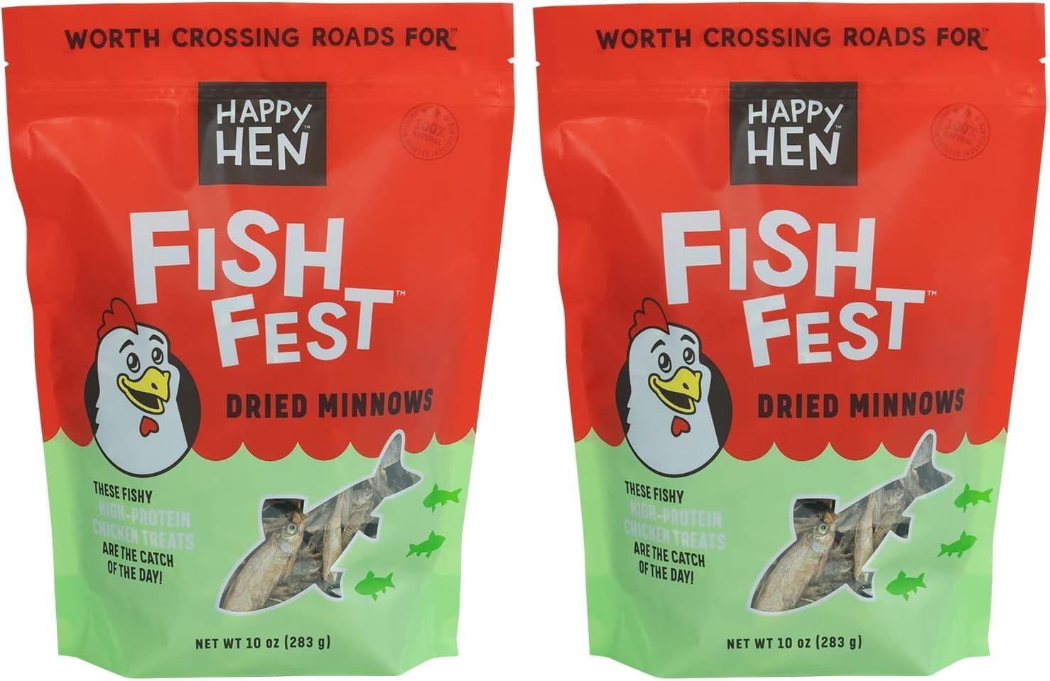 Happy Hen Treats Fish Fest (Pack of 2)