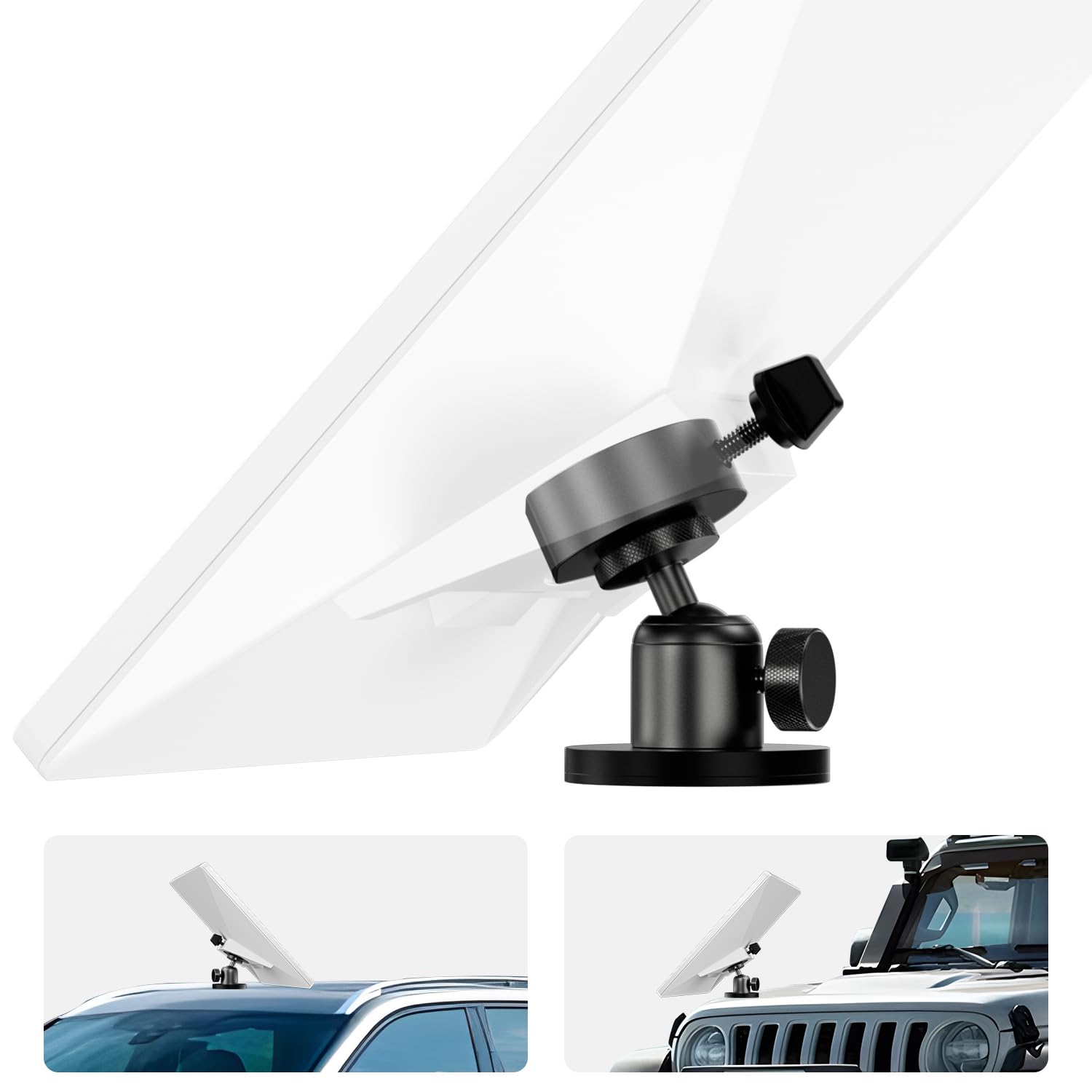 CloudValleyAdjustable Magnetic Mount for Starlink Mini Accessories, Compatible with OEM Pipe Adapters, Aluminum Alloy Mounts on Car RV Fence Yachts