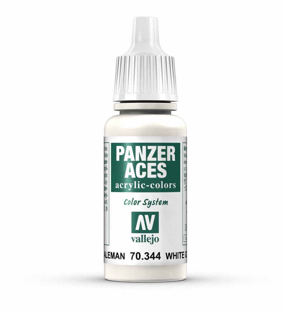Vallejo Panzer Aces 17 ml Acrylic Paint - German Winter Tank Crew White